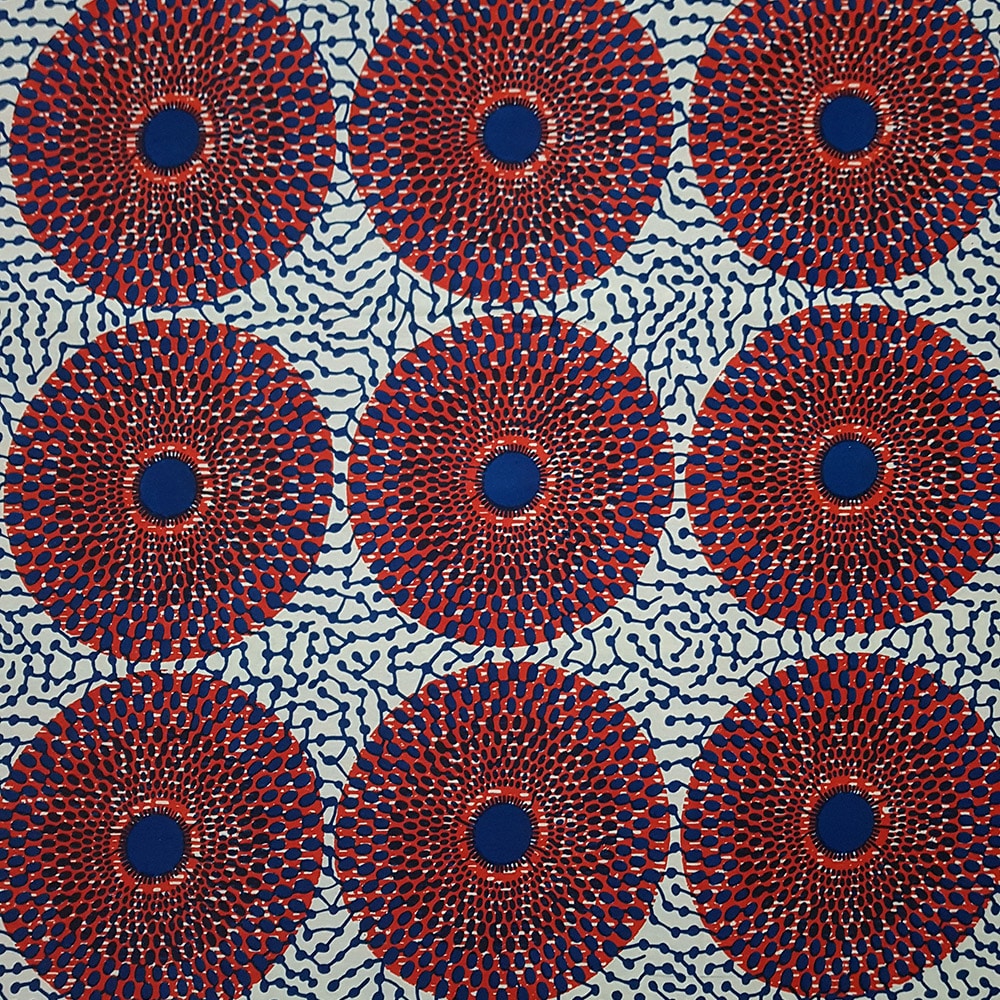 Ankara Africa Wax Print Cotton 180grams Circle Pattern Designs 