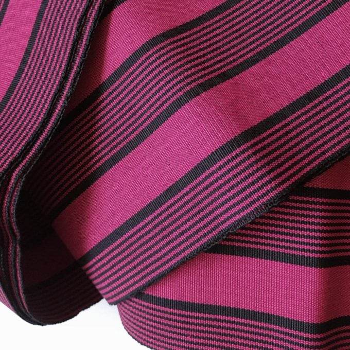 Black and Pink Aso Oke Textile