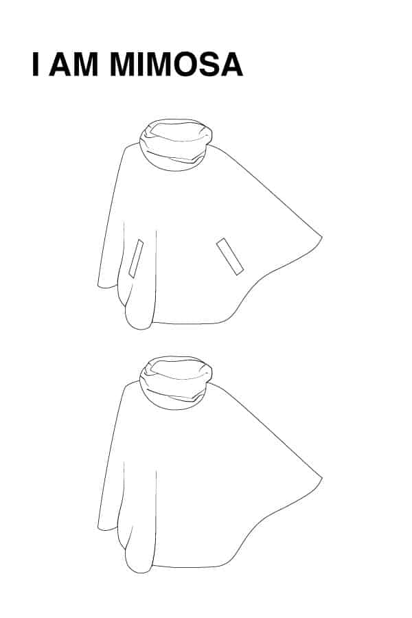 I AM PATTERNS Mimosa sewing pattern illustration